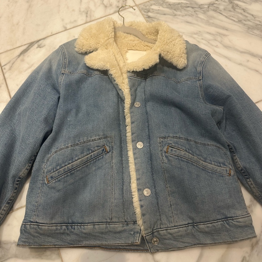 Mother Superior Denim Sherpa-Lined Jacket - Picture 2 of 6